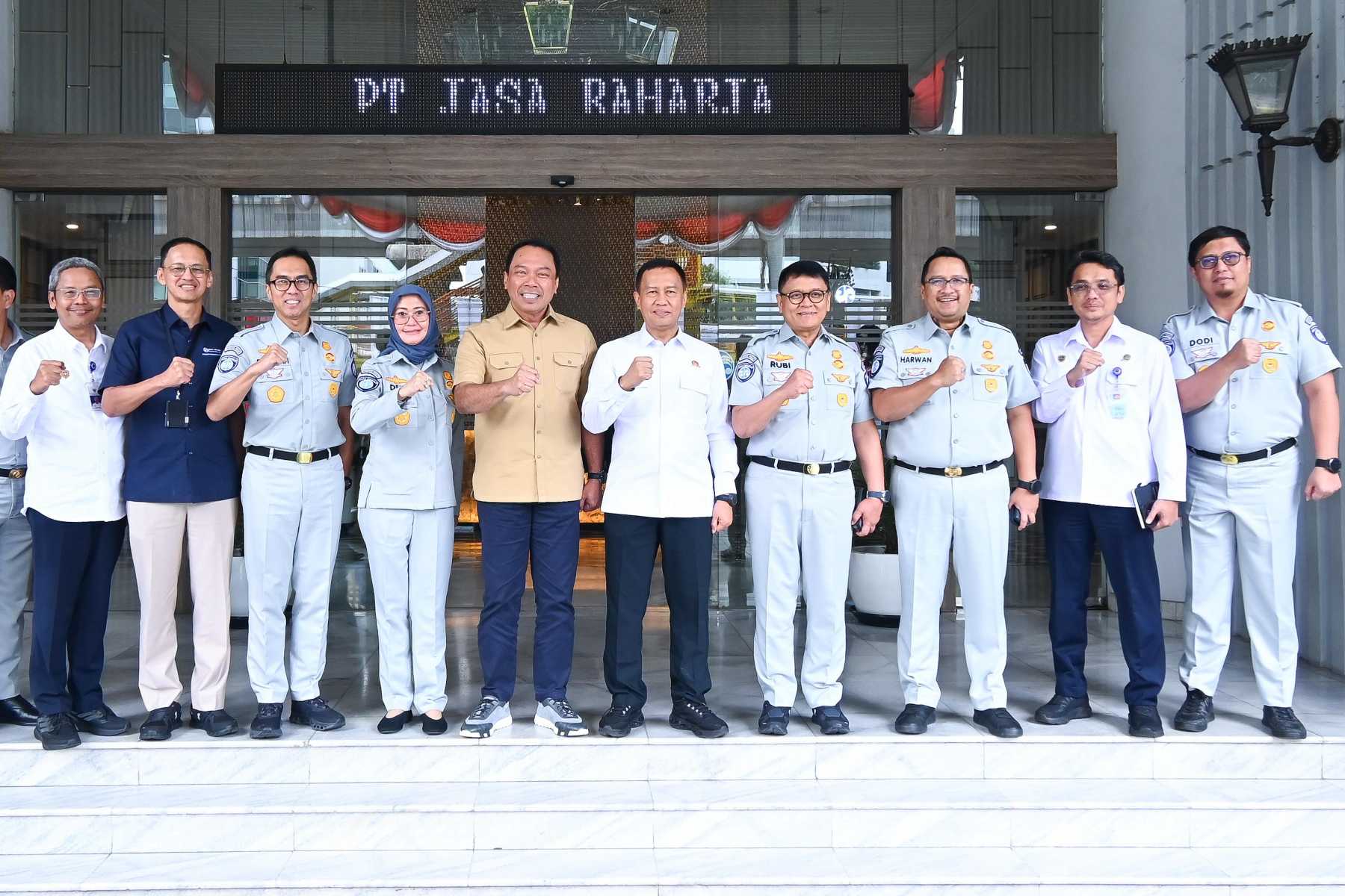 Sinergi Jasa Raharja, Ditjen Hubdar Kemenhub, dan Jasa Marga Hadirkan Inovasi untuk Keselamatan Transportasi Darat.