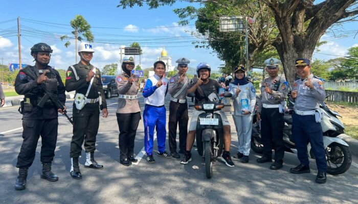Sambut Bulan Bhayangkara, Astra Motor NTB dan Satlantas Polres Lobar Gelar Safety Riding Campaign