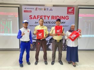 Pelatihan Safety Riding Astra Motor NTB dan Satlantas Polres Lombok Barat di PT Sigap Prima Astrea