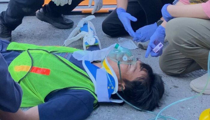 Pelindo Lembar Gelar Simulasi Kecelakaan Kerja, Libatkan Lintas Instansi