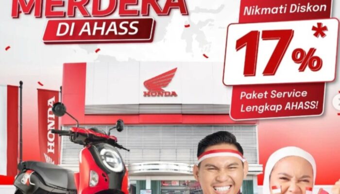 HUT RI ke-80, AHASS Tawarkan Diskon Spesial Paket Servis Hingga 17 Persen