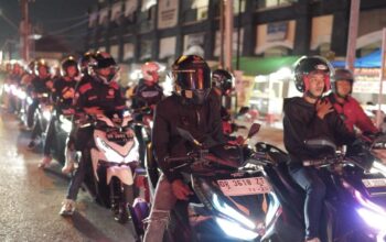 Honda Community Nocturnity Wujud Soliditas Komunitas Honda Mengelilingi Kota Mataram.