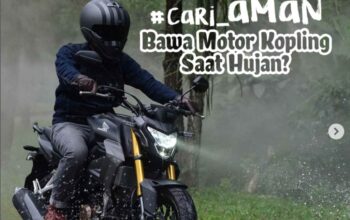 Tips Aman Bawa Motor Kopling Saat Hujan, Astra Motor NTB Ingatkan Ini.