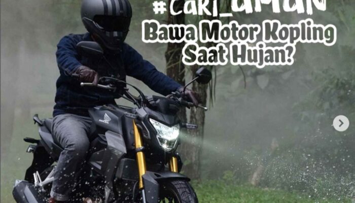 Tips Aman Bawa Motor Kopling Saat Hujan, Astra Motor NTB Ingatkan Ini