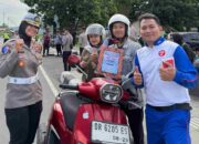Sinergi Polres KLU dan Astra Motor NTB, Edukasi Keselamatan dan Bagi-Bagi Hadiah.