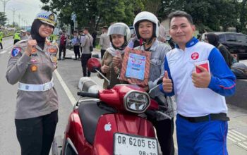 Sinergi Polres KLU dan Astra Motor NTB, Edukasi Keselamatan dan Bagi-Bagi Hadiah.