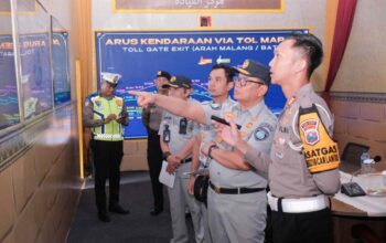 Jasa Raharja Pastikan Kesiapsiagaan Petugas di Jawa Timur lewat Peninjauan ke Pos Pelayanan Terpadu.