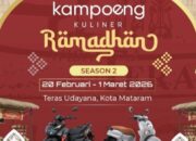 Honda NTB Ramaikan Kampoeng Kuliner Ramadan di Mataram.