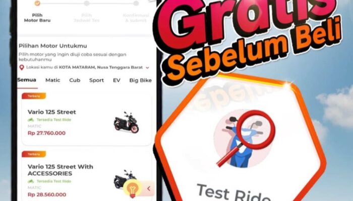 Rasain Sendiri Gratis Sebelum Beli, Honda Hadirkan Fitur Test Ride di Aplikasi Motorku X