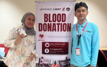 Astra Motor NTB Gelar Aksi Donor Darah, Setetes Darah Kita Nyawa Bagi Sesama.
