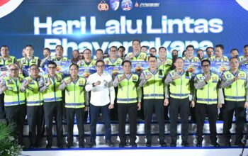 Jasa Raharja Apresiasi Polda hingga Polres melalui IRSMS Award di Syukuran Hari Lalu Lintas Bhayangkara ke-71.