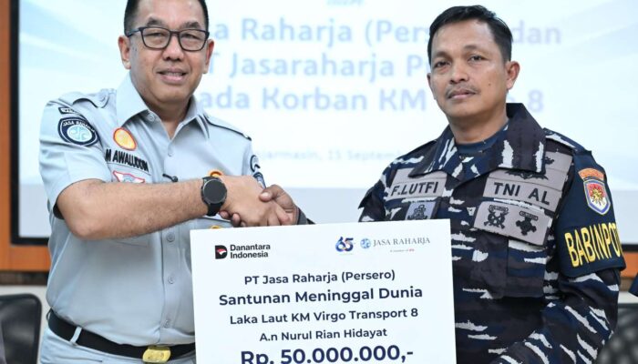 Satu ABK Korban Meninggal Dunia KM Virgo Kembali Teridentifikasi, Jasa Raharja Serahkan Santunan kepada Keluarga Korban