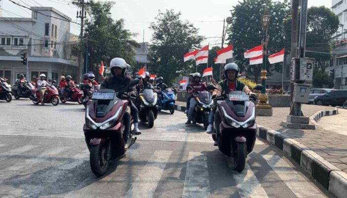 Cinta Indonesia, Ribuan Bikers Honda PCX Konvoi Simpatik Rayakan HUT RI ke-81