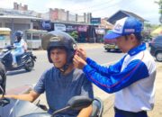 Astra Motor NTB dan Satlantas Polres Lombok Utara Pasang Papan Imbauan Black Spot, Ajak Masyarakat Lebih Waspada.