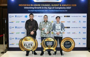 Jasa Raharja Konsisten Tingkatkan Tata Kelola dan Kualitas Pelayanan, Direktur Kepatuhan dan Manajemen Risiko Terima Rekognisi In-House Counsel Elite 2026.