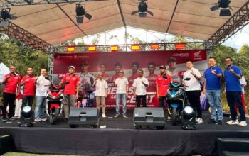 Pebalap Honda Bangun Kedekatan Bersama Konsumen dan Komunitas Lombok.